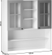 Horní kuchyňská skříňka LAYLA K120 nástavná, bílá/šedá mat