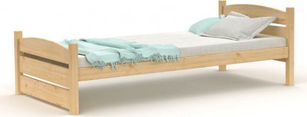 Masivní postel L802, 90×200, borovice