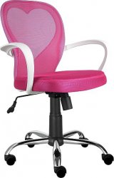 DAISY - kancelářská židle (dětská ) - růžová se srdíčkem (OBRDAISYR) (S) (K150-Z)