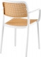 Stohovatelná židle, bílá/béžová, RAVID TYP 2