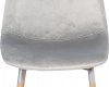 Jídelní židle CT-622 SIL4, stříbrná sametová látka/kov