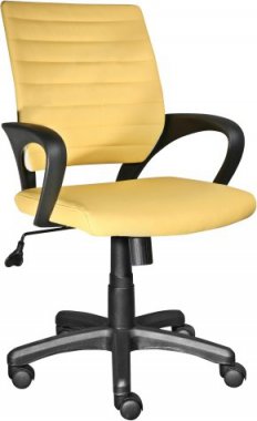 Q-051 - kancelářská židle - žlutá NOSNOST 120KG (S) (OBQ051ZOL) ****VÝPRODEJ