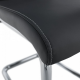 Pohupovací jídelní židle ABIRA NEW tmavě šedá ekokůže/chrom