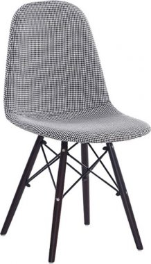 Jídelní židle, černá / bílá, AMPERA