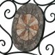 Zahradní lavice JF2227, keramická mozaika/černý kov