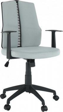 Kancelářská židle DELANO, světle šedá/černá