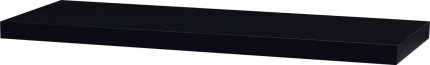 Nástěnná polička P-002 WT2 80cm, barva černá - vysoký lesk. Baleno v ochranné fólii 1ks/ctn. 