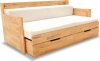 Dřevěná rozkládací postel Duette C bílá
