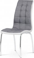 Jídelní židle DCL-420 GREY2, látka šedá/chrom