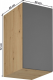 Horní kuchyňská skříňka LANGEN G40G levá, dub artisan/šedá mat