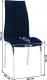 Jídelní židle GERDA NEW, modrá/chrom