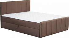 Boxspringová postel, 180x200, hnědá, STAR