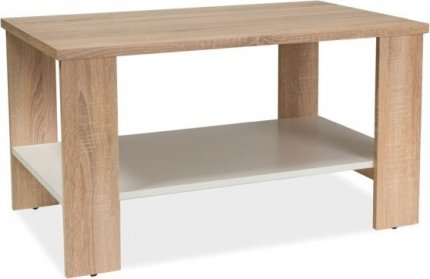 Konferenční stolek LARA dub sonoma/bílá