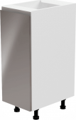 Spodní kuchyňská skříňka AURORA D30, levá, bílá/šedá lesk