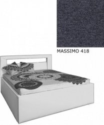 Čalouněná postel AVA LERYN 160x200, s úložným prostorem, MASSIMO 418