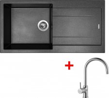 Sinks AMANDA 990 Metalblack+VITALIA - AM99074VICL