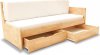 Dřevěná rozkládací postel Duette B bílá