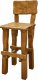 Zahradní barová židle OM-099 masiv, brunat