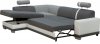 Rohová sedací souprava Tira, rozkládací s úložným prostorem,  pravá, šedá Inari 94/91/černá Soft 11