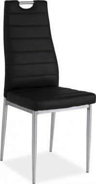 "Jídelní čalouněná židle H-260 černá/chrom II.jakost