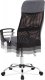 Kancelářská židle KA-E301 GREY, šedá/černá MESH, kov