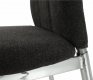 Jídelní židle OLIVA NEW, hnědošedá látka/chrom