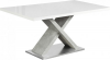 Jídelní stůl FARNEL, bílá lesk/beton