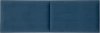 Postel GRAUS 180x200 s čalouněným čelem, modrá ZG002/buk rustikal