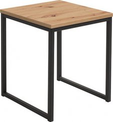stolek AROZ LAW/50 dub artisan/černý kovový rám