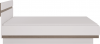 Postel LYNATET 92, 160x200, bílá lesk/dub sonoma tmavý truflový