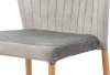 Designová jídelní židle CT-614 SIL4, stříbrná sametová látka/kov