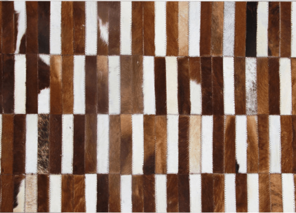 Luxusní koberec, pravá kůže, 171x240 cm, KŮŽE TYP 5