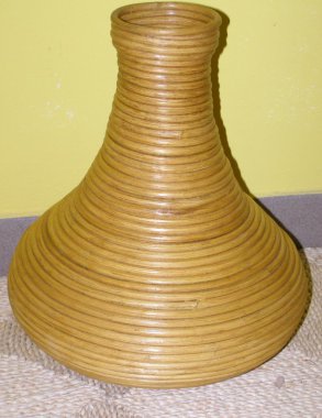 ratanová váza V2 - světlá