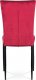 Designová jídelní židle AC-9910 RED4, červená látka samet/černý kov