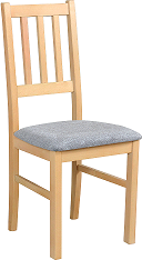 BOSANOVA 4 (BOSS 4) jídelní židle dřevo Dub gandson/látka č.16B šedá (Alfa šedá) - kolekce "DRE" (K150-Z)