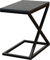 NYX- Odkládací stolek- lamino Mramor uhelný/ černý kov (NX) kolekce "FN"(K150)